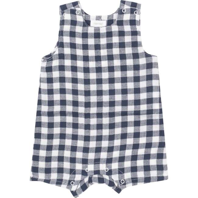 Gingham Navy Sleeveless Jon Jon, Navy