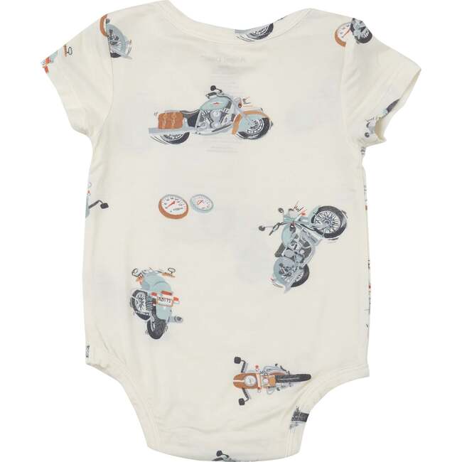 Vintage Motorcycles Bodysuit, Beige - Onesies - 2