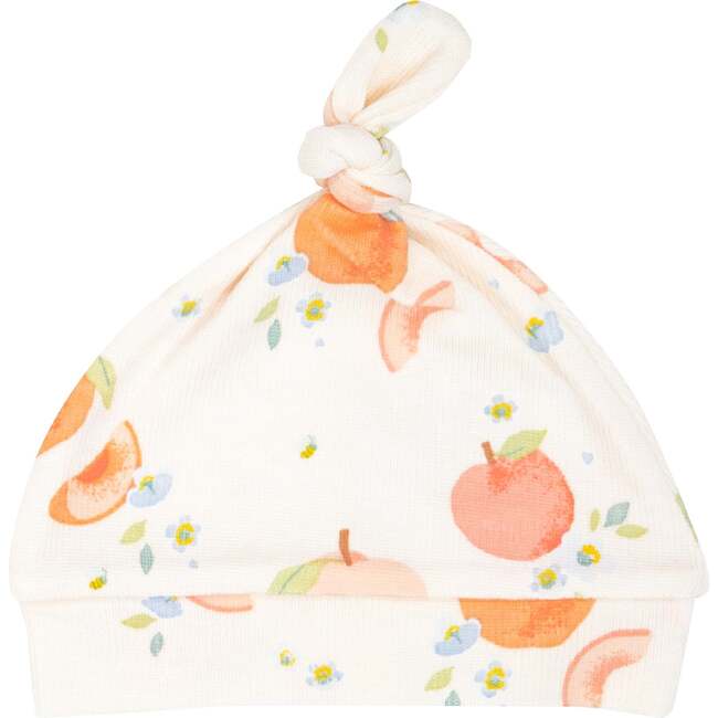 Spring Peaches Knotted Hat, Peach