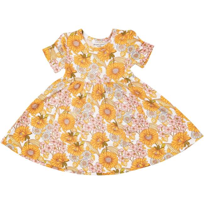 Sunflower Child Twirly S/S Dress, Yellow