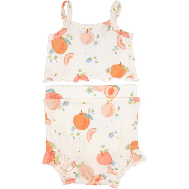 Spring Peaches Tank Top & High Waisted Short, Peach