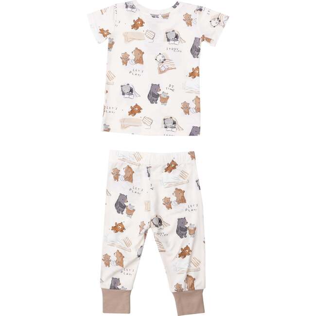 Sleepytime Bears Loungewear Set, Beige - Mixed Apparel Set - 2