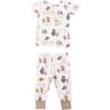 Sleepytime Bears Loungewear Set, Beige - Mixed Apparel Set - 2