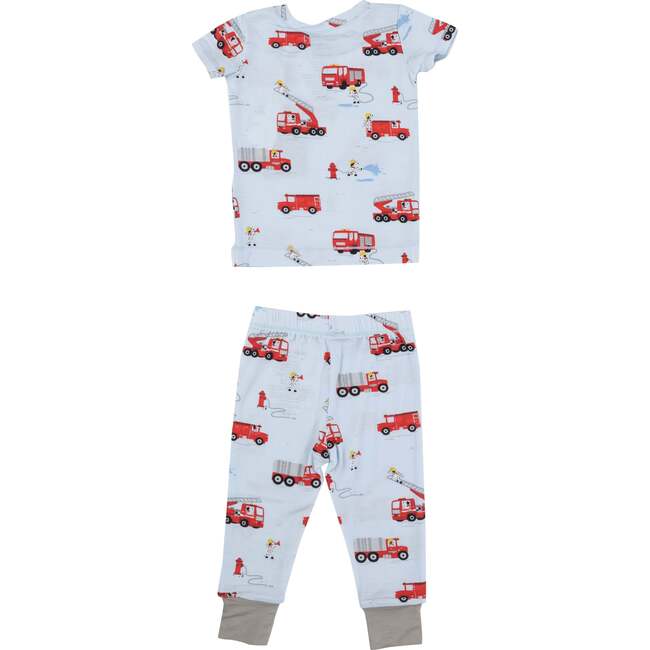 Firetruck Dalmations Loungewear Set, Blue - Mixed Apparel Set - 2