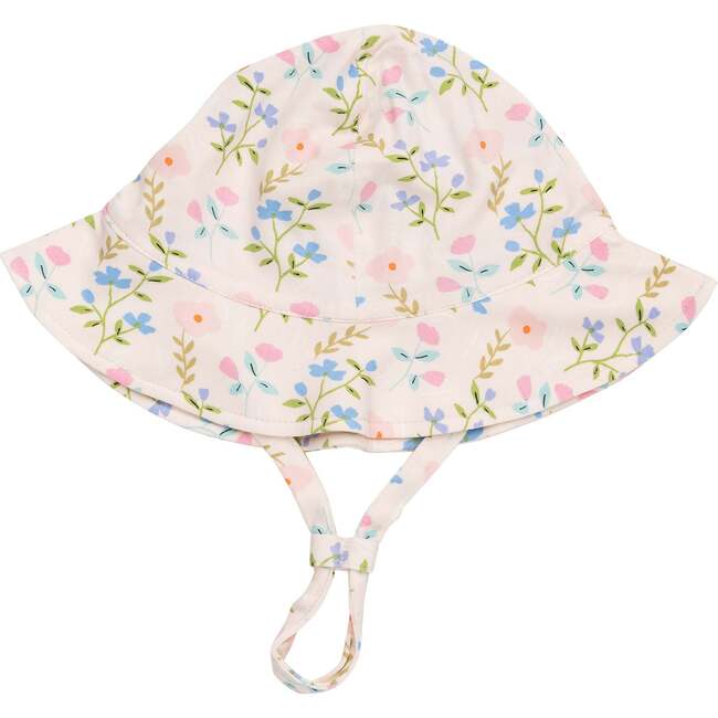 Simple Pretty Floral Sunhat, Pink