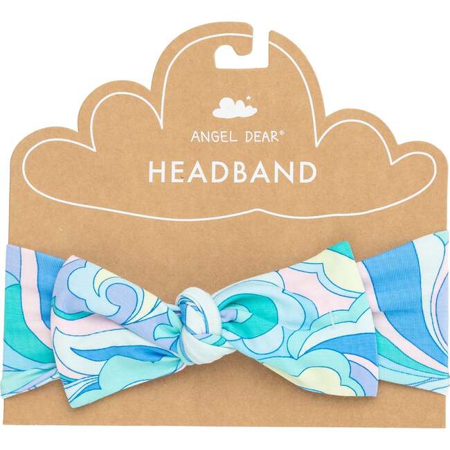 Swirls Headband, Blue