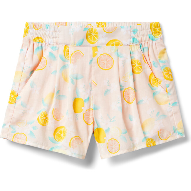 Citrus Floral Pull-On Short