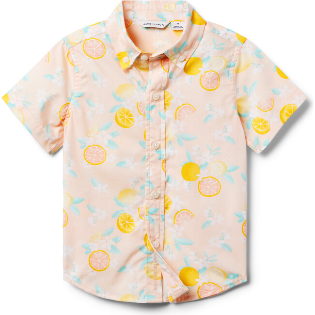 Citrus Floral Poplin Shirt