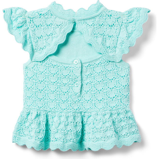 Crochet Peplum Top - Blouses - 3