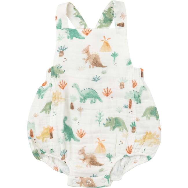 Softy Dinos Retro Sunsuit, White