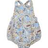 Nautical Notebook Retro Sunsuit, Gray - Rompers - 1 - thumbnail