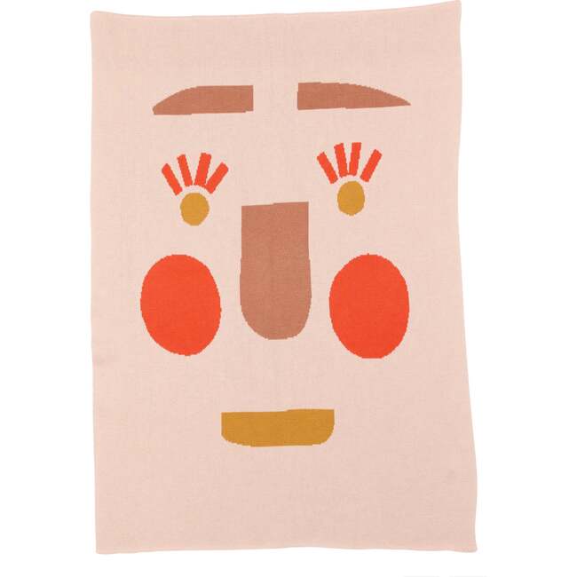 Funny Face Baby Blanket, Cotton Candy