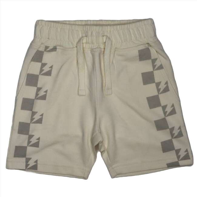 Kids Printed Enzyme Shorts, Sand Check