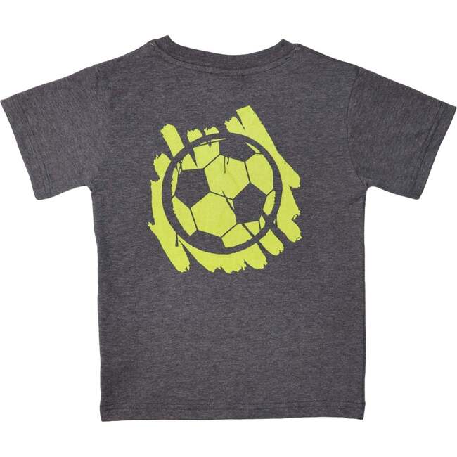 Kids Short Sleeve Distressed Tee, Soccer Graffiti - T-Shirts - 2