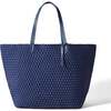 Women's Jet Setter Large Tote, Ink Blue - Bags - 1 - thumbnail