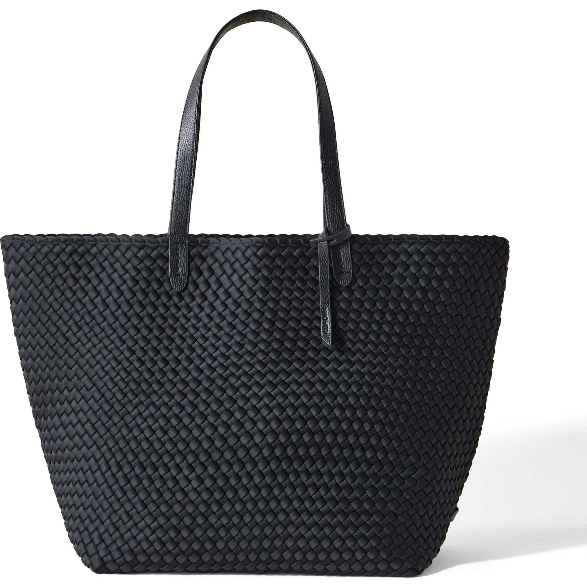 Women's Jetsetter Large Handwoven Tote, Onyx - OS - Bags - 1