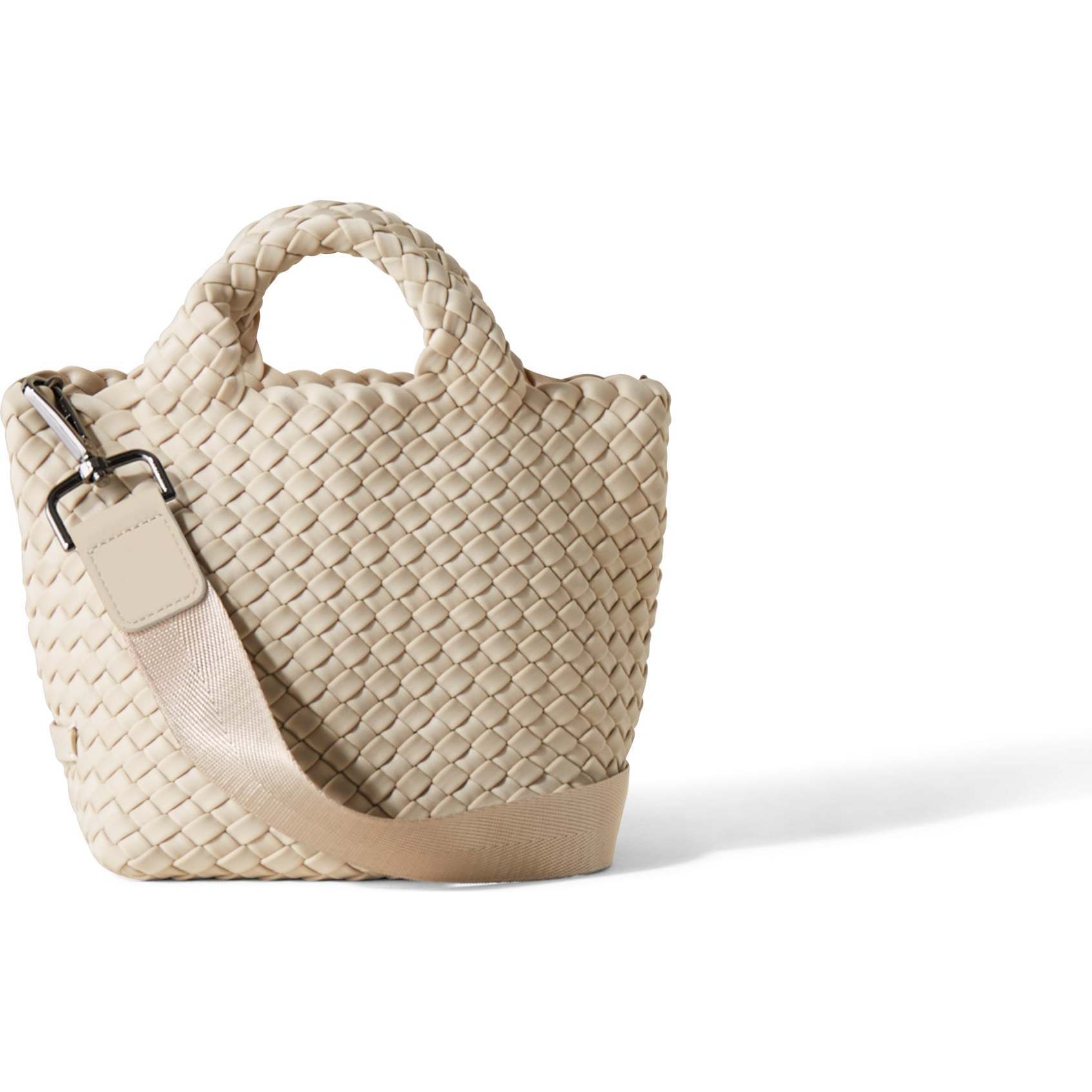 Women's St. Barths Petit Handwoven Tote, Ecru - OS - Bags - 1
