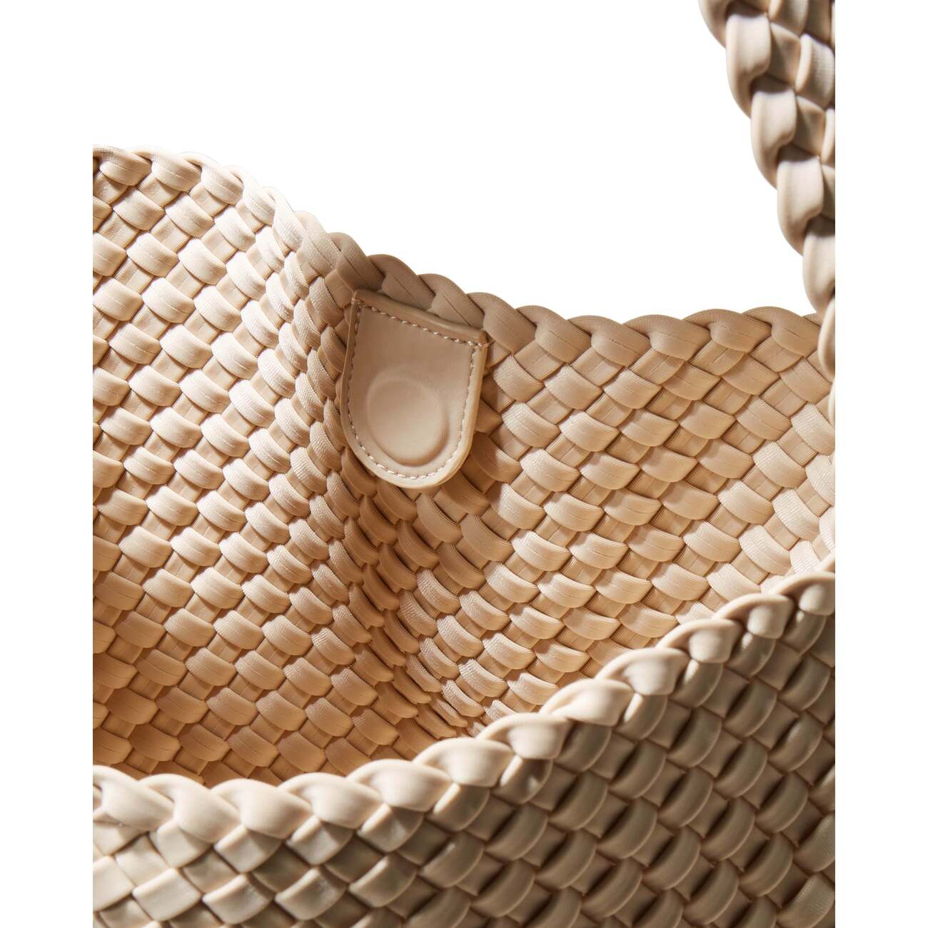 Women's Nomad Medium Handwoven Hobo, Ecru - OS - NAGHEDI Bags