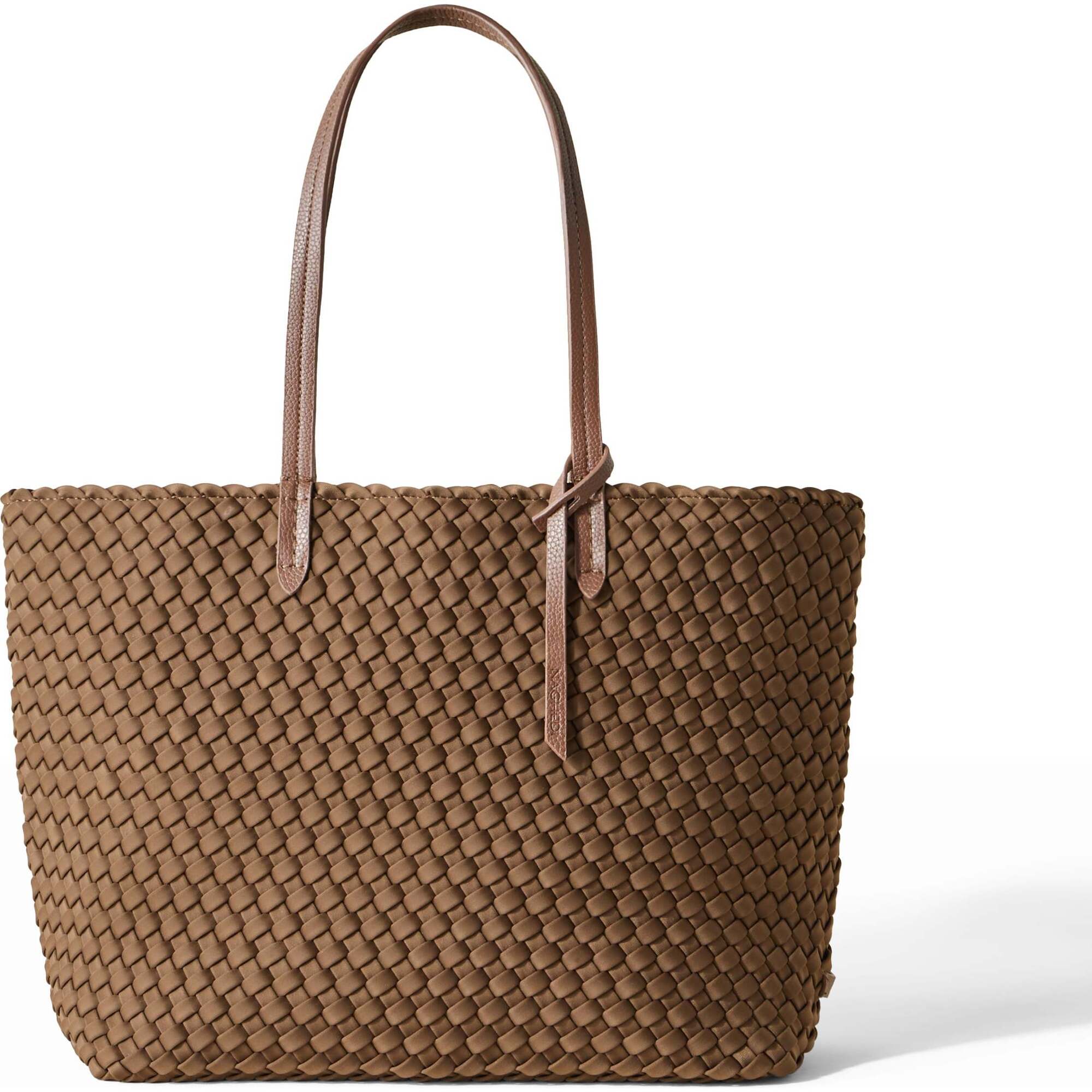 Women's Jetsetter Small Handwoven Tote, Mink - OS - Bags - 1