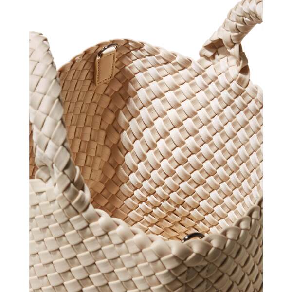 Women's St. Barths Small Handwoven Tote, Ecru - OS - Naghedi