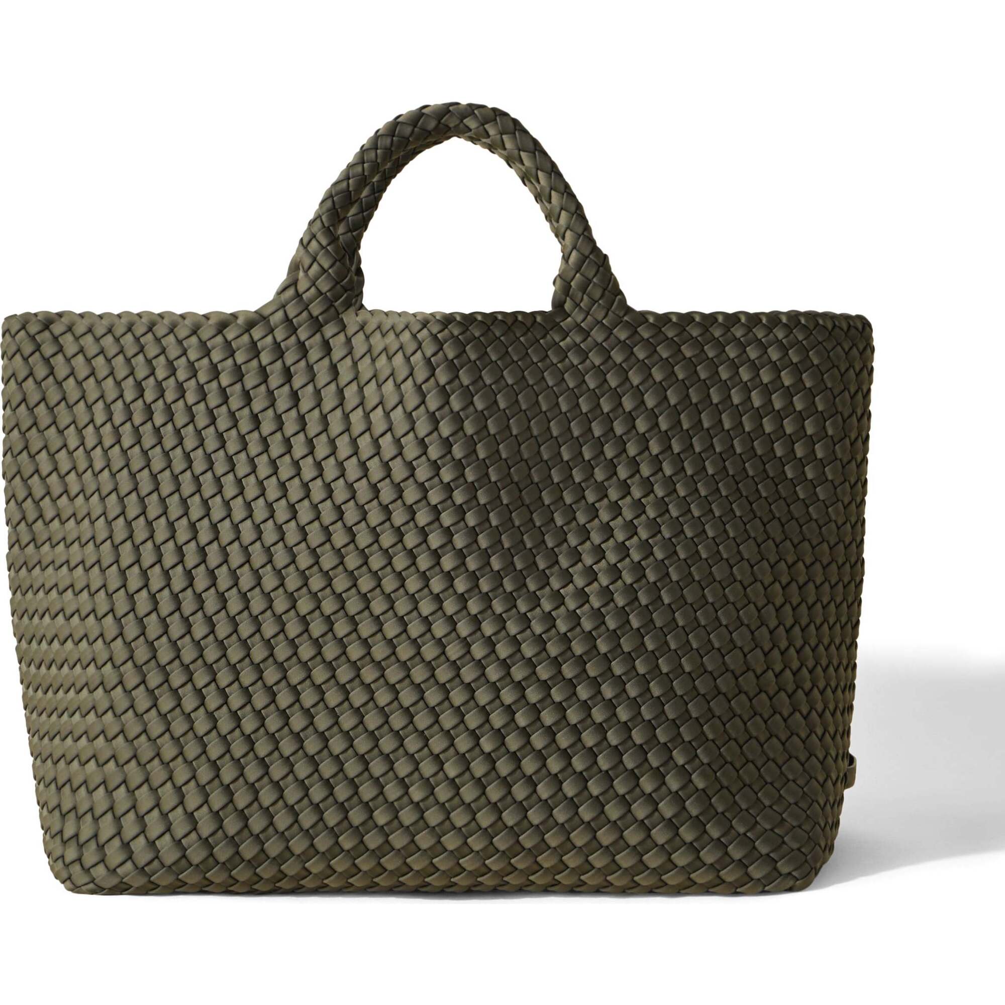 Women's St. Barths Large Handwoven Tote, Olive - OS - Bags - 1