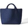 Women's St. Barths Medium Handwoven Tote, Ink Blue - OS - Bags - 1 - thumbnail