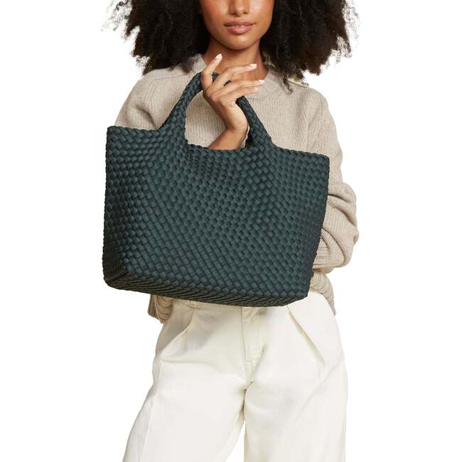 Women's St. Barths Medium Handwoven Tote, Oceana - OS - Bags - 4
