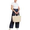 Women's St. Barths Large Handwoven Tote, Ecru - OS - Bags - 5