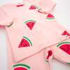 Watermelon Print Two Piece Set, Pale Pink - Mixed Apparel Set - 3