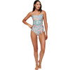 Women's Genevieve Bandeau One-Piece Swimsuit, Bella Piastrella - One Pieces - 3