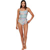 Women's Genevieve Bandeau One-Piece Swimsuit, Bella Piastrella - One Pieces - 4