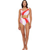 Women's Lauren Two-Piece Swimsuit Top, Pucci Stripe - One Pieces - 1 - thumbnail