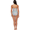 Women's Genevieve Bandeau One-Piece Swimsuit, Bella Piastrella - One Pieces - 8