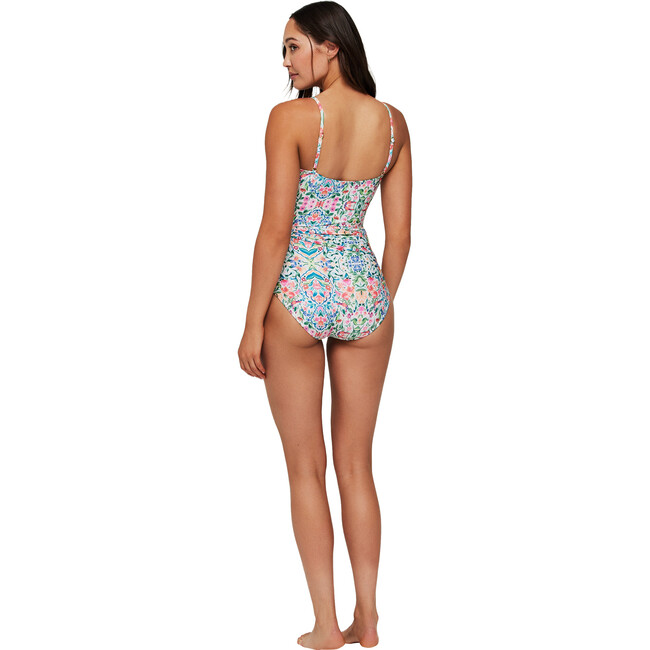 Women's Genevieve Bandeau One-Piece Swimsuit, Bella Piastrella - One Pieces - 9