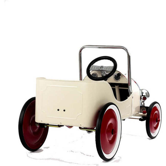 Ride-On CLASSIC PEDAL CAR White - Foot To Floor Ride-On - 2