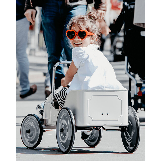 Ride-On CLASSIC PEDAL CAR White - Foot To Floor Ride-On - 3