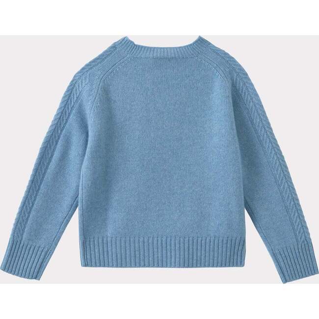 Scout Cable Knit Jumper, Sky Blue - Sweaters - 2