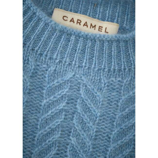 Scout Cable Knit Jumper, Sky Blue - Sweaters - 3