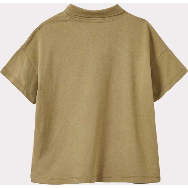 Radicchio Logo Accent Polo Top, Khaki - T-Shirts - 2