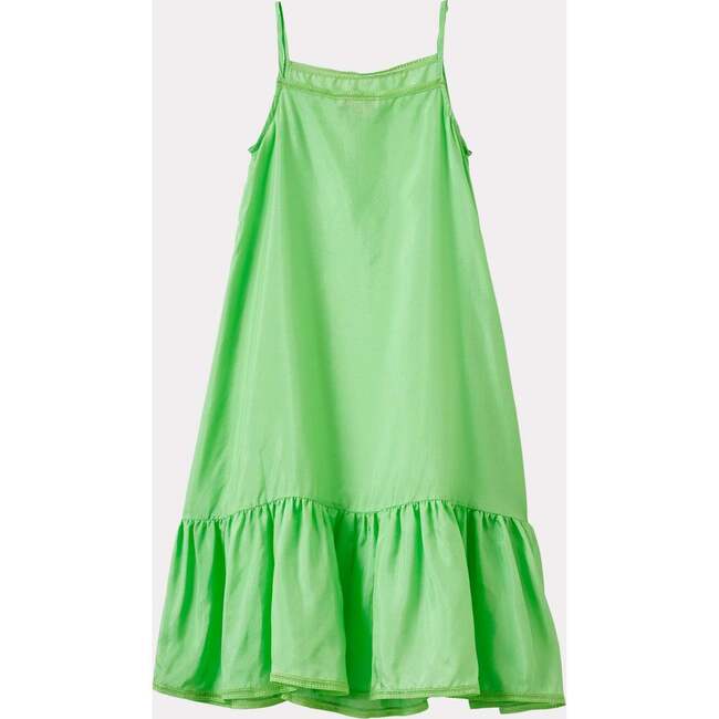 Grape Spaghetti Strap Drop Waist Slip Dress, Mint - Dresses - 2