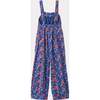 Gobi Rose Posy Print Dungaree, Blue - Jumpsuits - 2