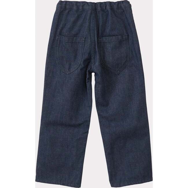 Erodium Straight Leg Trousers, Blue Denim - Pants - 2