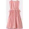 Colima Check Contrast Ruffle Gathered Waist Dress, Pink - Dresses - 2