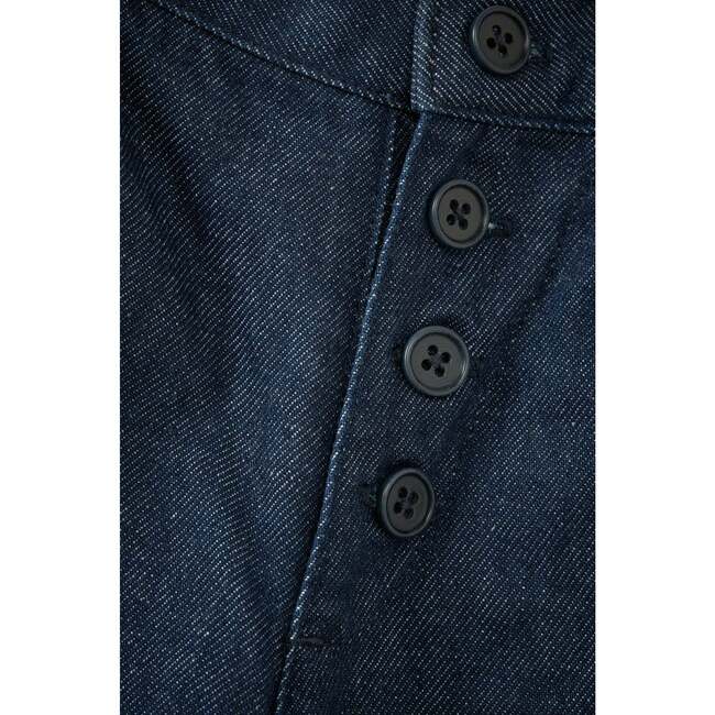 Erodium Straight Leg Trousers, Blue Denim - Pants - 3