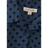 Bamboo Polka Dot Button-Down Shirt, Black - Shirts - 3