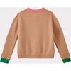 Anise Contrast Pocket Cardigan, Camel & Pink - Cardigans - 2