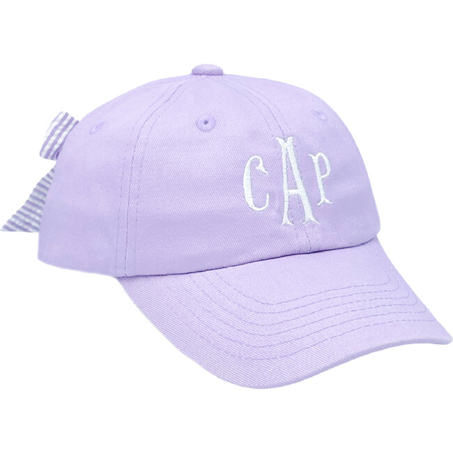 Customizable Bow Baseball Hat, Lavender
