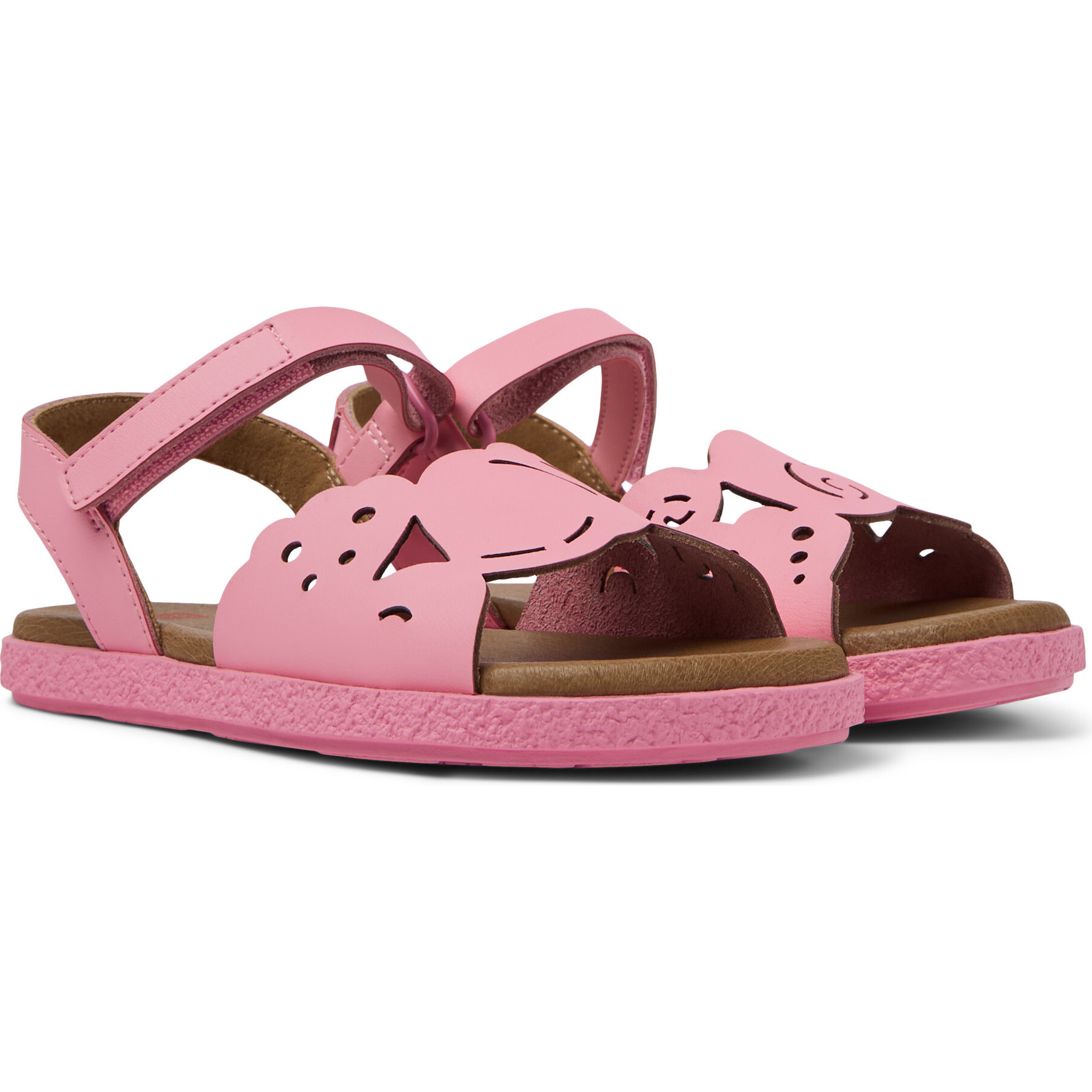 Twins Kids Sandals, Pastel Pink - Sandals - 1