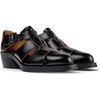 Women's Bonnie Leather Sandals, Black - Sandals - 1 - thumbnail