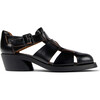 Women's Bonnie Leather Sandals, Black - Sandals - 3